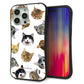 iPhone15 Pro Max スマホケース 「SEA Grip」 グリップケース Sライン 【SC937 ねこどっと（ホワイト）】 UV印刷