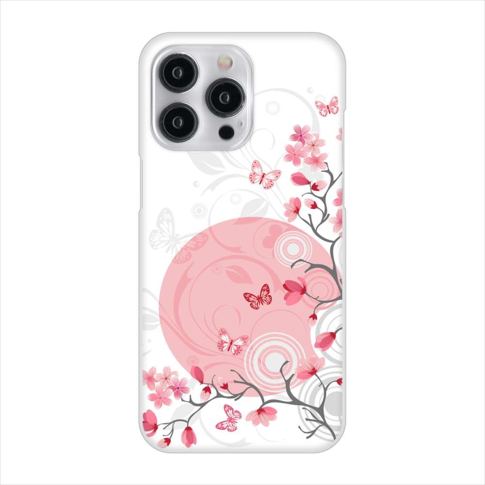 iPhone15 Pro Max 高画質仕上げ 背面印刷 ハードケースバタフライ