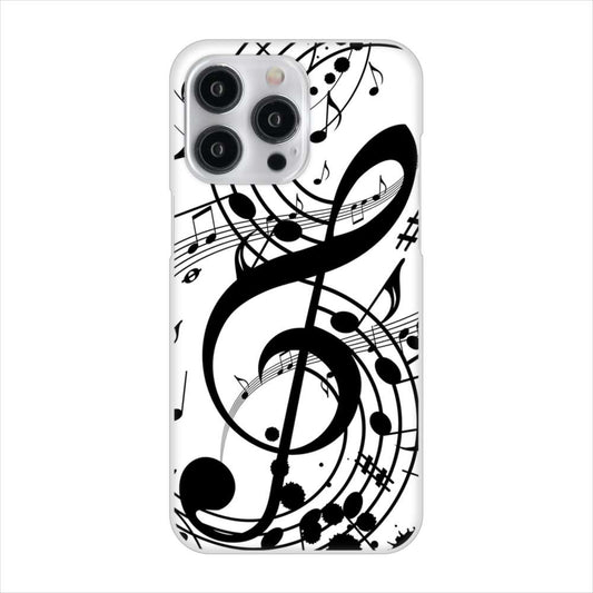 iPhone15 Pro Max 高画質仕上げ 背面印刷 ハードケース音符