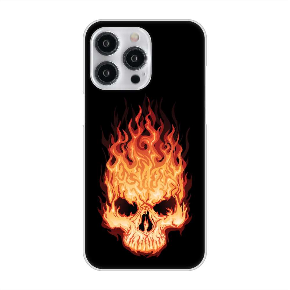 iPhone15 Pro Max 高画質仕上げ 背面印刷 ハードケース 【364 ドクロの怒り】