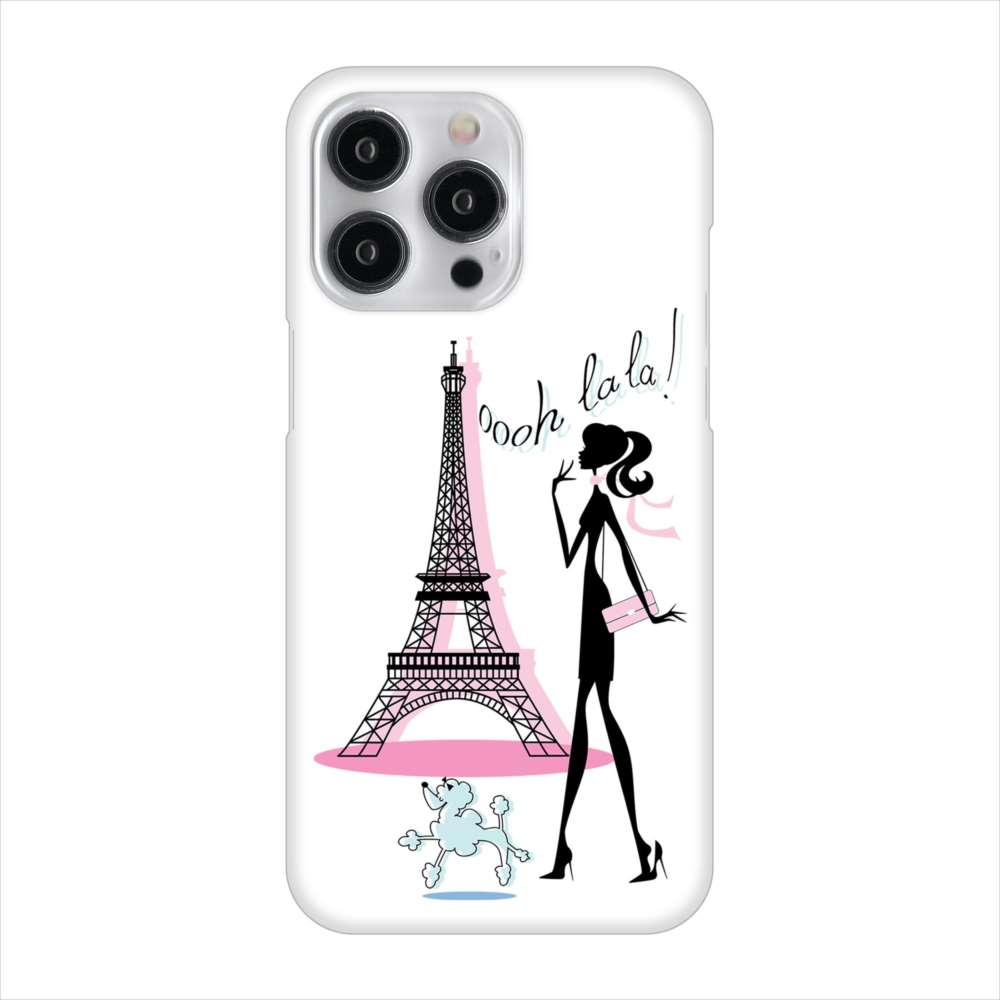 iPhone15 Pro Max 高画質仕上げ 背面印刷 ハードケースLOVE フランス