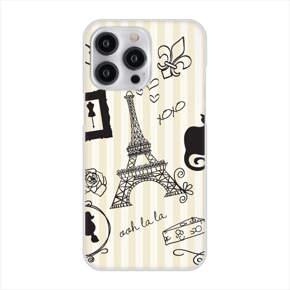 iPhone15 Pro Max 高画質仕上げ 背面印刷 ハードケースLOVE フランス