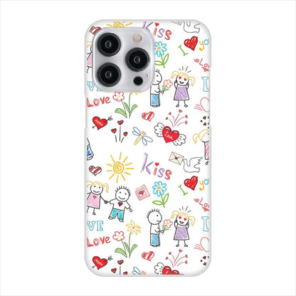 iPhone15 Pro Max 高画質仕上げ 背面印刷 ハードケースカップル＆ファミリー