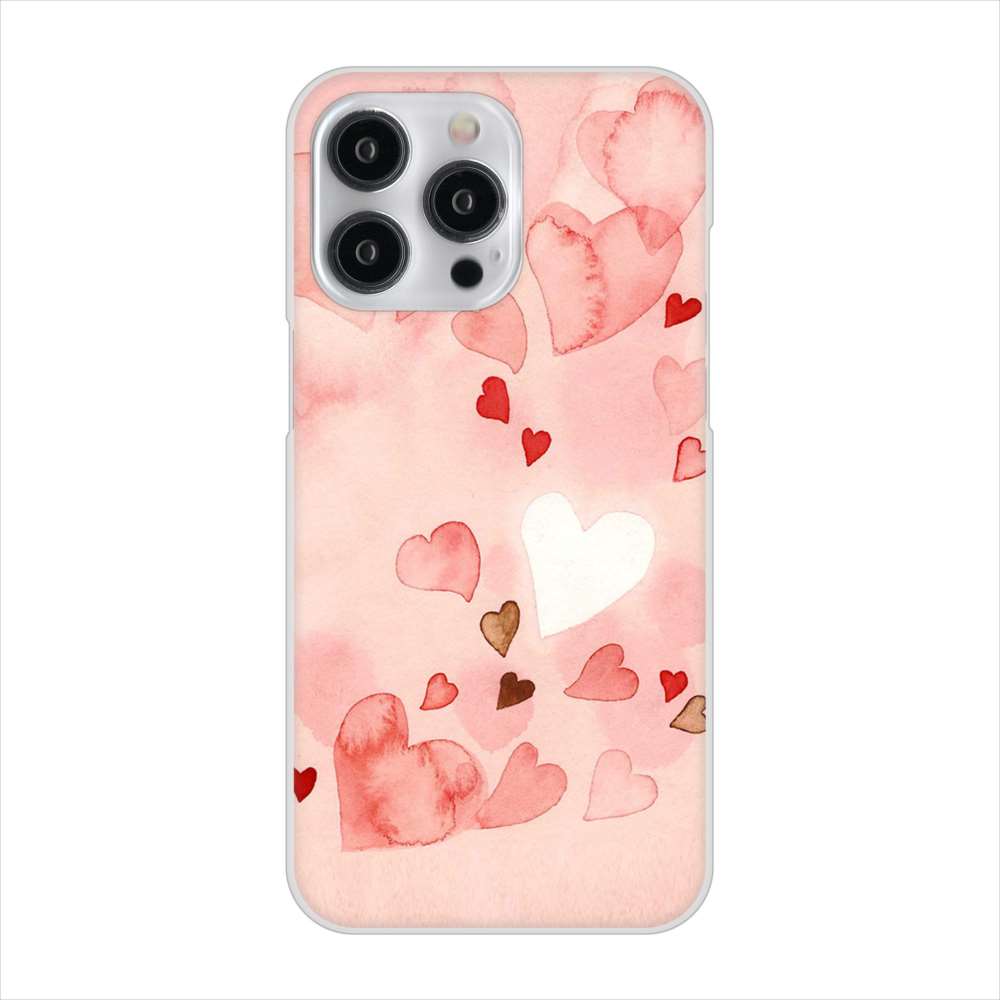 iPhone15 Pro Max 高画質仕上げ 背面印刷 ハードケース 【1125 ハートの和紙】