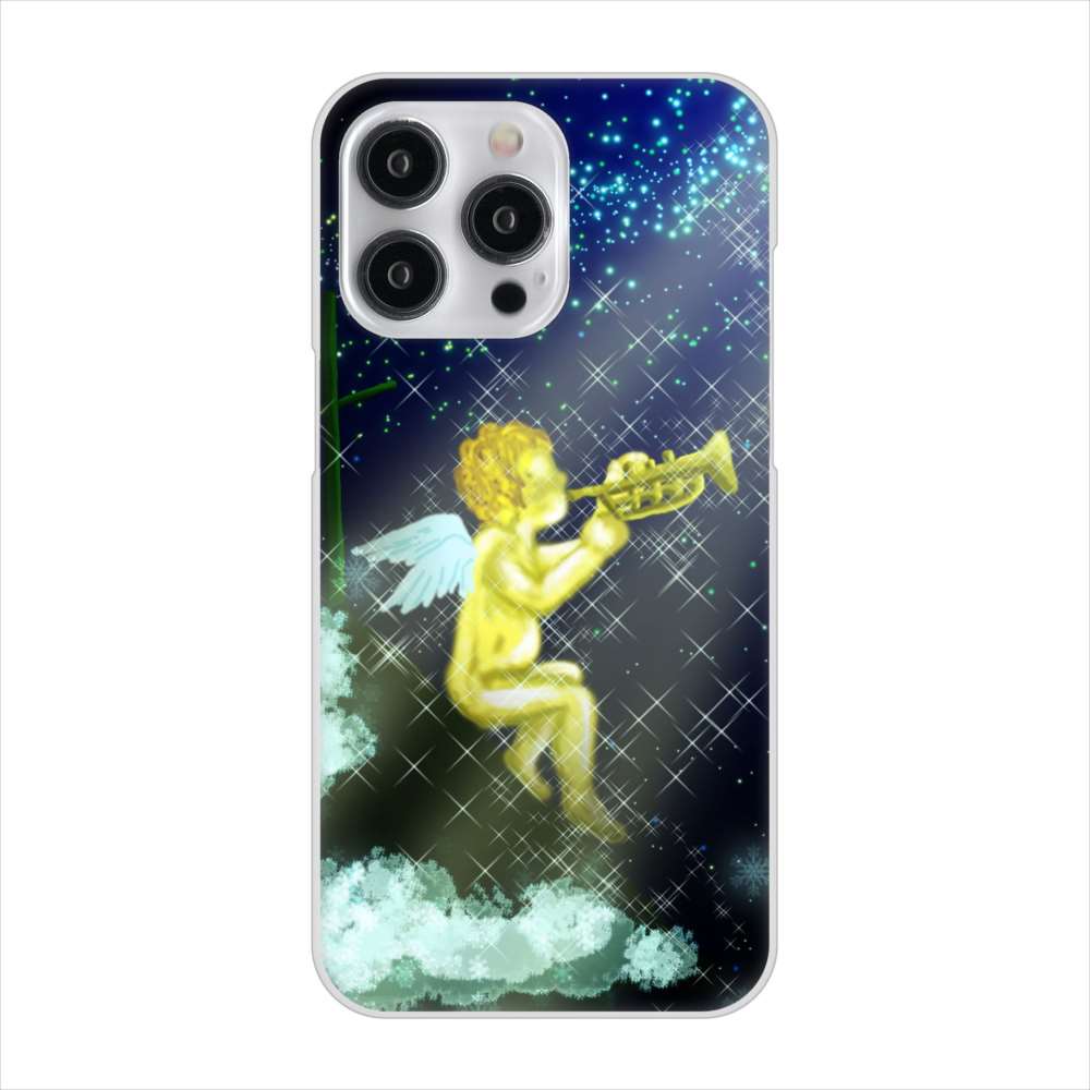 iPhone15 Pro Max 高画質仕上げ 背面印刷 ハードケース 【1248 天使の演奏】