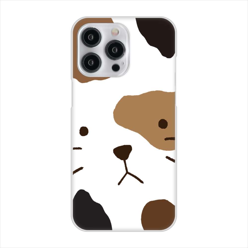 iPhone15 Pro Max 高画質仕上げ 背面印刷 ハードケース 【IA801 みけ】