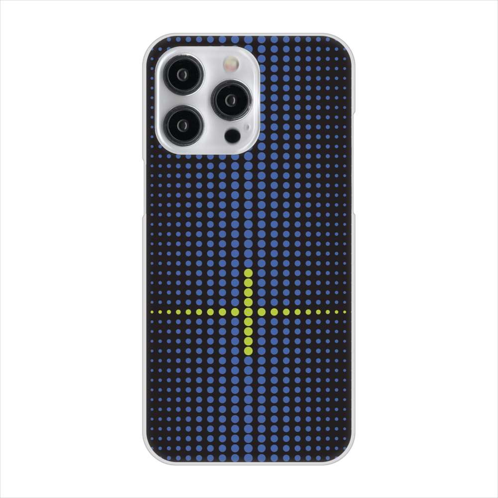 iPhone15 Pro Max 高画質仕上げ 背面印刷 ハードケース 【IB907 グラデーションドット】