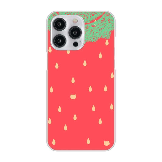 iPhone15 Pro Max 高画質仕上げ 背面印刷 ハードケース 【MI800 strawberry ストロベリー】