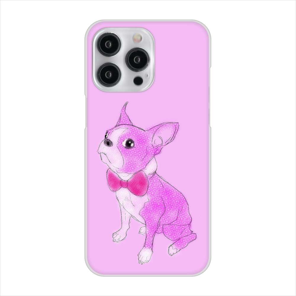 iPhone15 Pro Max 高画質仕上げ 背面印刷 ハードケースボストンテリア