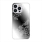 iPhone15 Pro Max 高画質仕上げ 背面印刷 ハードケース 【YJ340 モノトーン 雪の結晶 】
