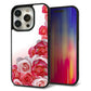 iPhone15 Pro 強化ガラス＆TPUスマホケース ガラプリ【299 薔薇の壁】