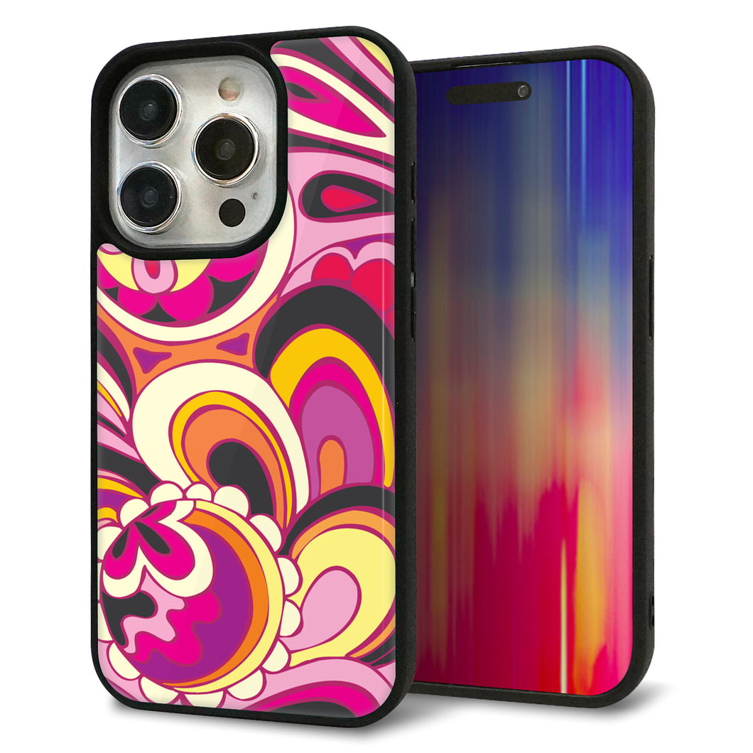 iPhone15 Pro 強化ガラス＆TPUスマホケース ガラプリ【586 ブローアップカラー】