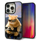 iPhone15 Pro 強化ガラス＆TPUスマホケース ガラプリ【595 にゃんとサイクル】