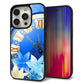iPhone 15 Pro 強化ガラス＆TPUスマホケース ガラプリ【601 静寂なる青い時】