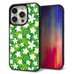 iPhone15 Pro 強化ガラス＆TPUスマホケース ガラプリ【760 ジャスミンの花畑】