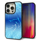 iPhone15 Pro 強化ガラス＆TPUスマホケース ガラプリ【1048 海の守り神イルカ】