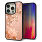 iPhone15 Pro 強化ガラス＆TPUスマホケース ガラプリ【1178 ラブリーローズ】