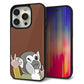 iPhone15 Pro 強化ガラス＆TPUスマホケース ガラプリ【HA307 むぎゅっとリスザル】