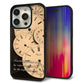 iPhone15 Pro 強化ガラス＆TPUスマホケース ガラプリ【KM874 時計】