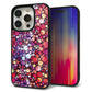 iPhone15 Pro 強化ガラス＆TPUスマホケース ガラプリ【MA954 パターン柄 B】