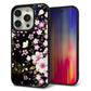iPhone 15 Pro 強化ガラス＆TPUスマホケース ガラプリ【MA961 和柄 花 C】