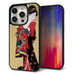 iPhone 15 Pro 強化ガラス＆TPUスマホケース ガラプリ【MA965 花魁 A】