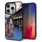 iPhone 15 Pro 強化ガラス＆TPUスマホケース ガラプリ【MA966 花魁 B】
