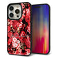 iPhone 15 Pro 強化ガラス＆TPUスマホケース ガラプリ【MA992 フラワーA】