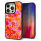 iPhone 15 Pro 強化ガラス＆TPUスマホケース ガラプリ【SC871 リバティプリント フルールドパルファン（レッド）】