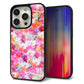 iPhone15 Pro 強化ガラス＆TPUスマホケース ガラプリ【SC874 リバティプリント プレスドフラワー（ピンク）】