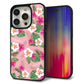 iPhone15 Pro 強化ガラス＆TPUスマホケース ガラプリ【SC882 ハワイアンアロハレトロ（ピンク）】