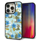 iPhone 15 Pro 強化ガラス＆TPUスマホケース ガラプリ【SC883 ハワイアンアロハレトロ（ブルー）】
