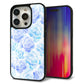 iPhone 15 Pro 強化ガラス＆TPUスマホケース ガラプリ【SC927 ローズ ブルー】