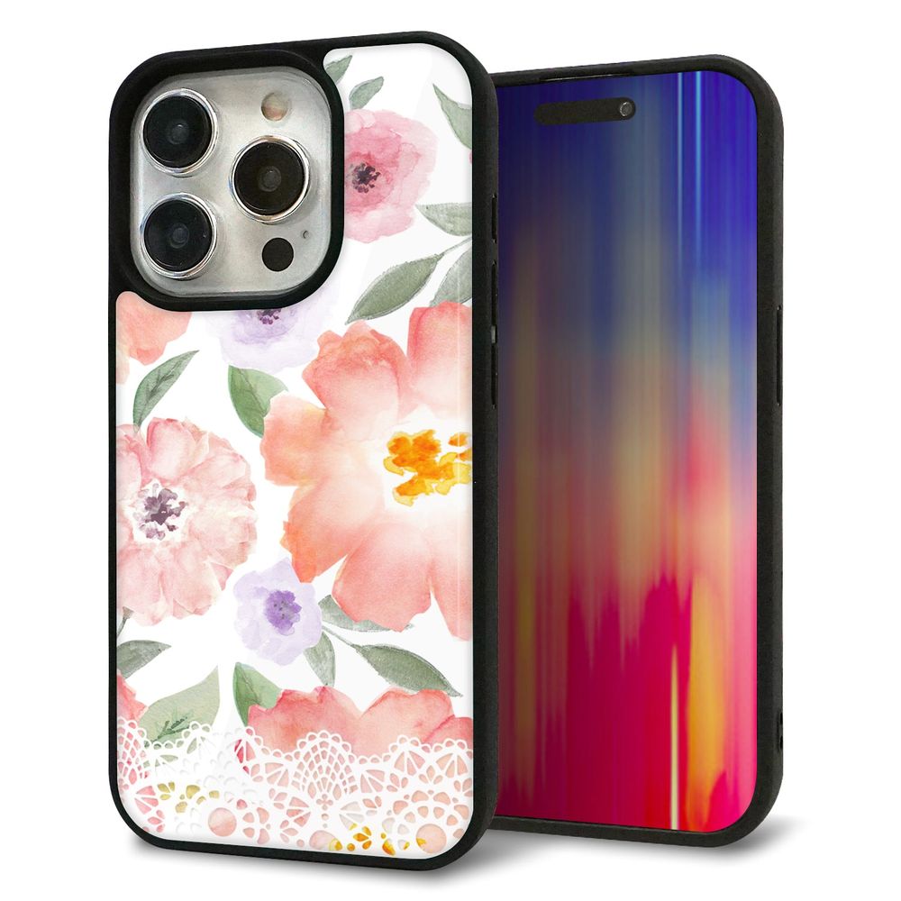 iPhone 15 Pro 強化ガラス＆TPUスマホケース ガラプリ【SC944 ドゥ・パフューム２】