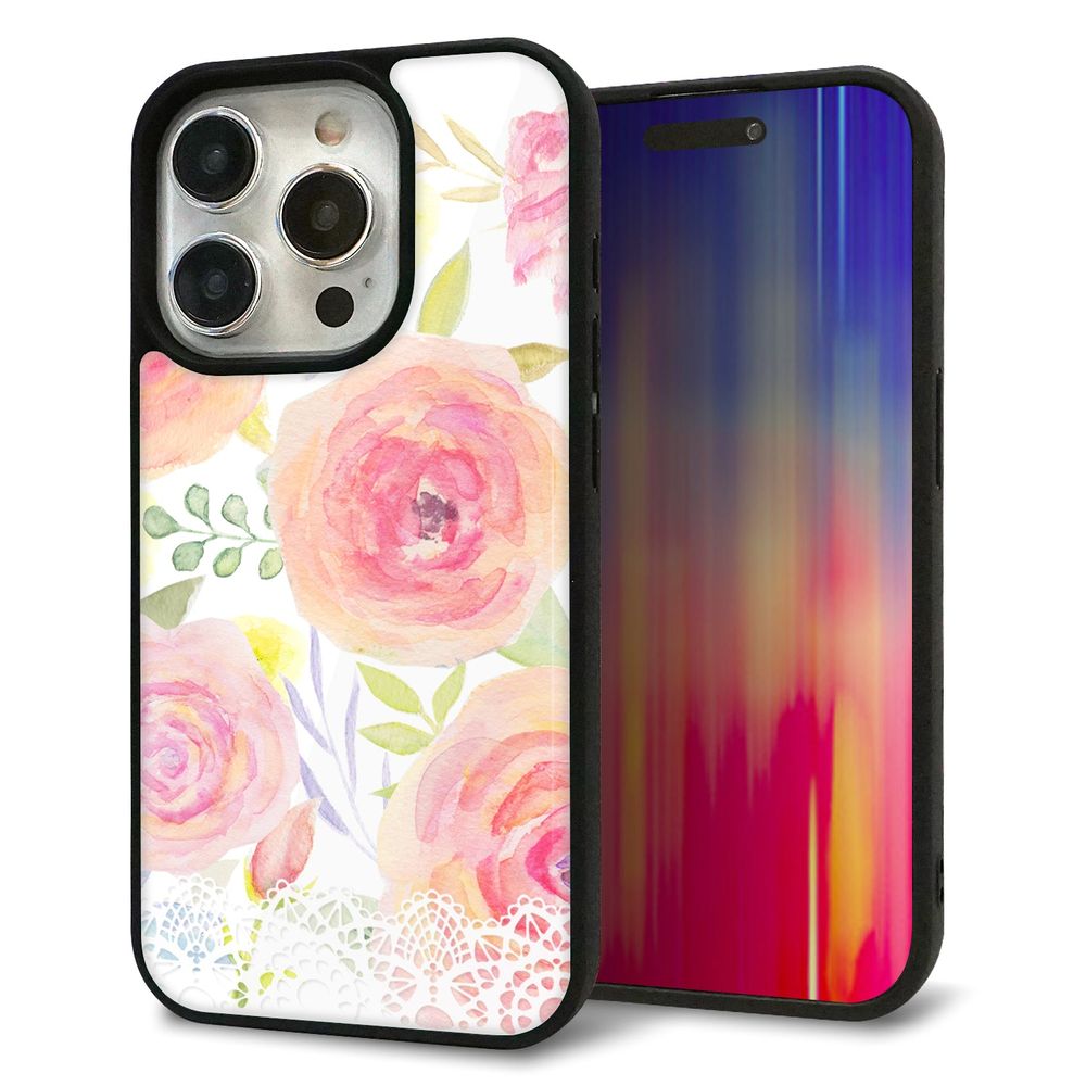 iPhone 15 Pro 強化ガラス＆TPUスマホケース ガラプリ【SC945 ドゥ・パフューム３】