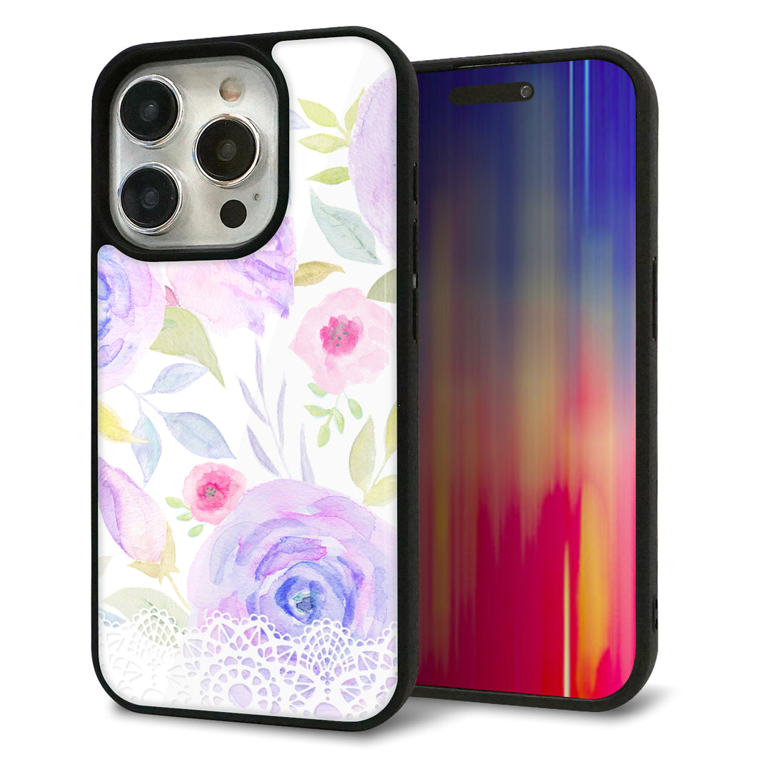 iPhone15 Pro 強化ガラス＆TPUスマホケース ガラプリ【SC946 ドゥ・パフューム４】