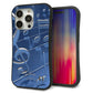iPhone15 Pro スマホケース 「SEA Grip」 グリップケース Sライン 【286 3D 音符】 UV印刷