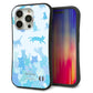 iPhone15 Pro スマホケース 「SEA Grip」 グリップケース Sライン 【AG888 ネコ積もり 水色】 UV印刷