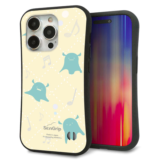 iPhone15 Pro スマホケース 「SEA Grip」 グリップケース Sライン 【FD819 メンダコ】 UV印刷