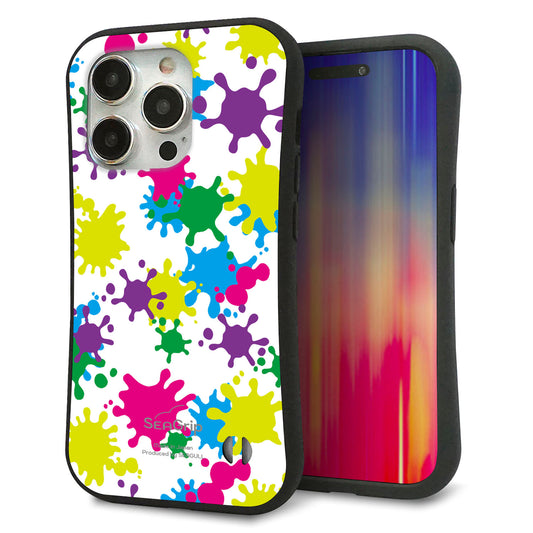 iPhone15 Pro スマホケース 「SEA Grip」 グリップケース Sライン 【MA878 ペイントホワイト】 UV印刷