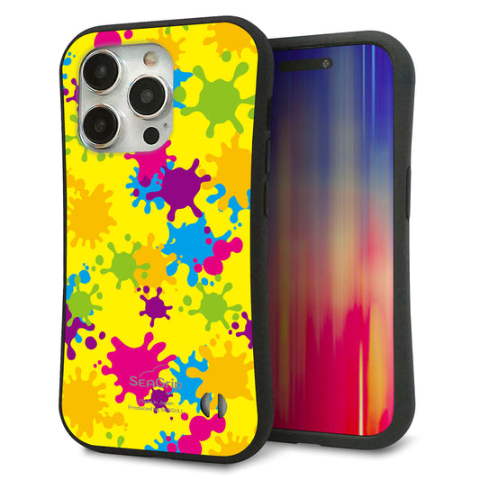 iPhone15 Pro スマホケース 「SEA Grip」 グリップケース Sライン 【MA879 ペイントイエロー】 UV印刷