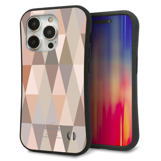 iPhone15 Pro スマホケース 「SEA Grip」 グリップケース Sライン 【MG800 くすみピンク】 UV印刷