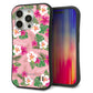 iPhone15 Pro スマホケース 「SEA Grip」 グリップケース Sライン 【SC882 ハワイアンアロハレトロ（ピンク）】 UV印刷