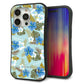 iPhone15 Pro スマホケース 「SEA Grip」 グリップケース Sライン 【SC883 ハワイアンアロハレトロ（ブルー）】 UV印刷