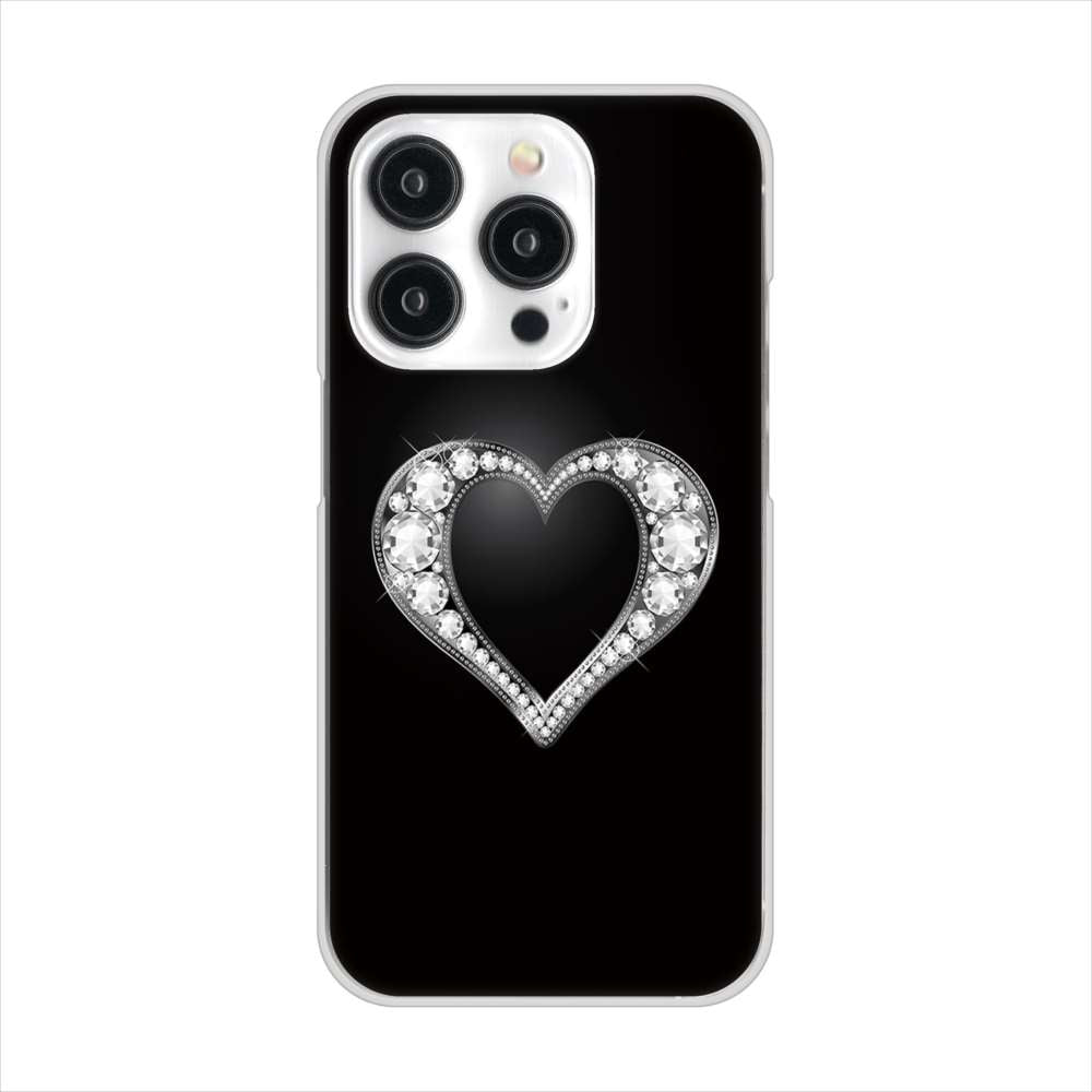 iPhone15 Pro 高画質仕上げ 背面印刷 ハードケースきらめきハート