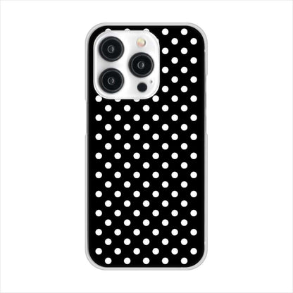 iPhone15 Pro 高画質仕上げ 背面印刷 ハードケースシンプル柄（水玉）
