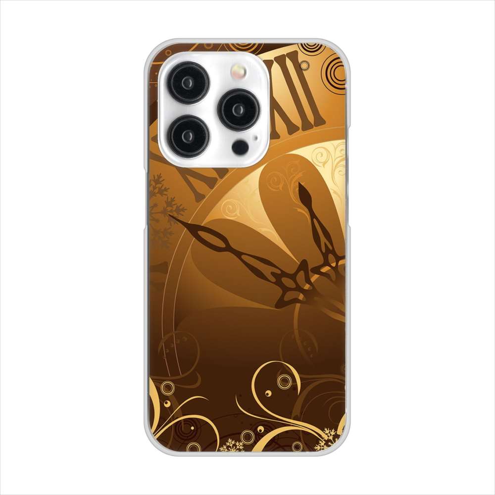 iPhone15 Pro 高画質仕上げ 背面印刷 ハードケース 【185 時を刻む針】