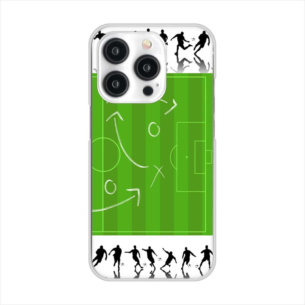 iPhone15 Pro 高画質仕上げ 背面印刷 ハードケース 【304 サッカー戦略ボード】