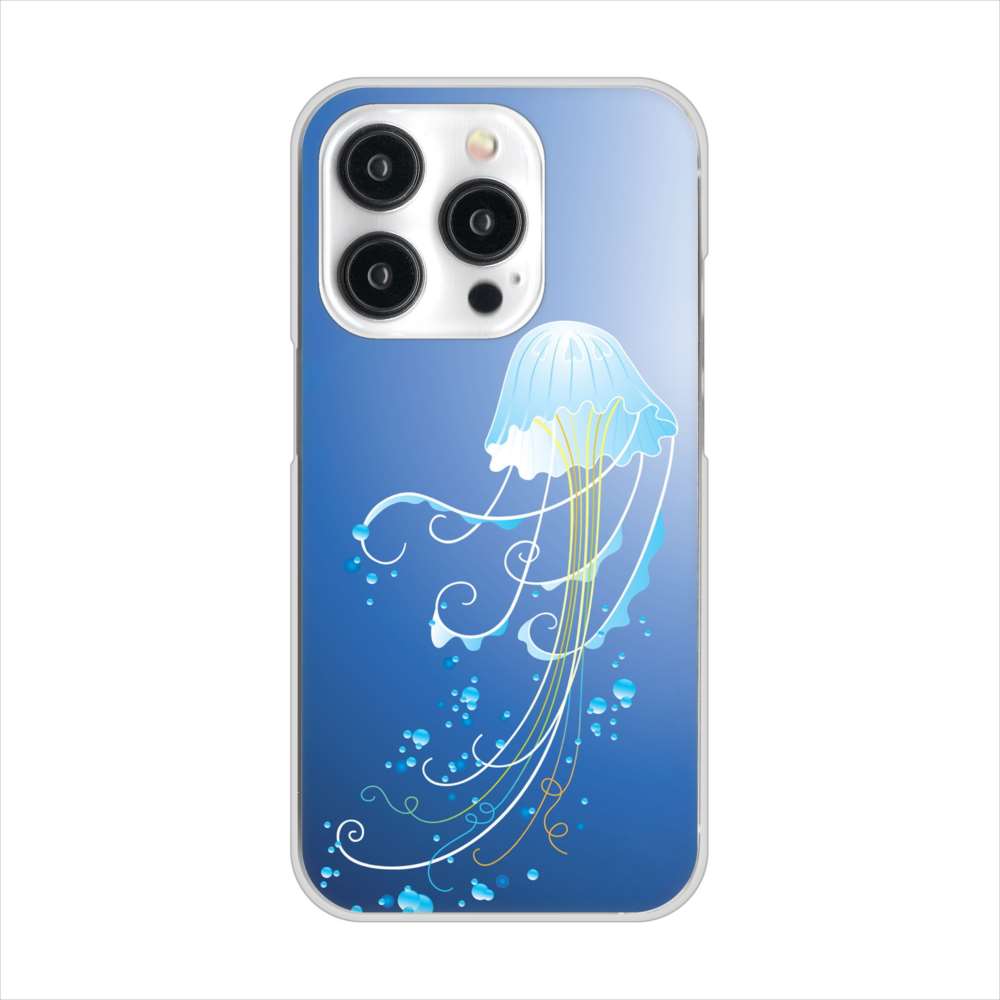 iPhone15 Pro 高画質仕上げ 背面印刷 ハードケース 【362 ジェリーフィシュ】