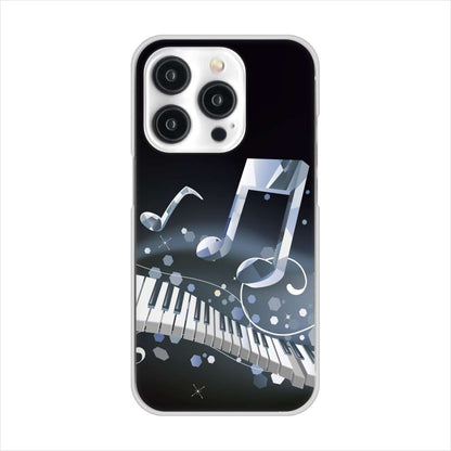 iPhone15 Pro 高画質仕上げ 背面印刷 ハードケース音符
